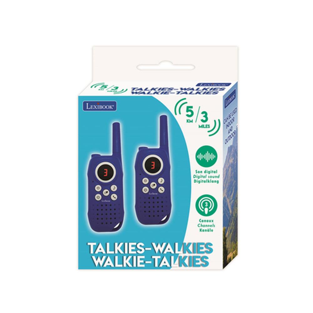 Lexibook Walkie Talkies with 5Km Range Powerful Digital Sound Kids Communication Game Belt Clip Multicolour