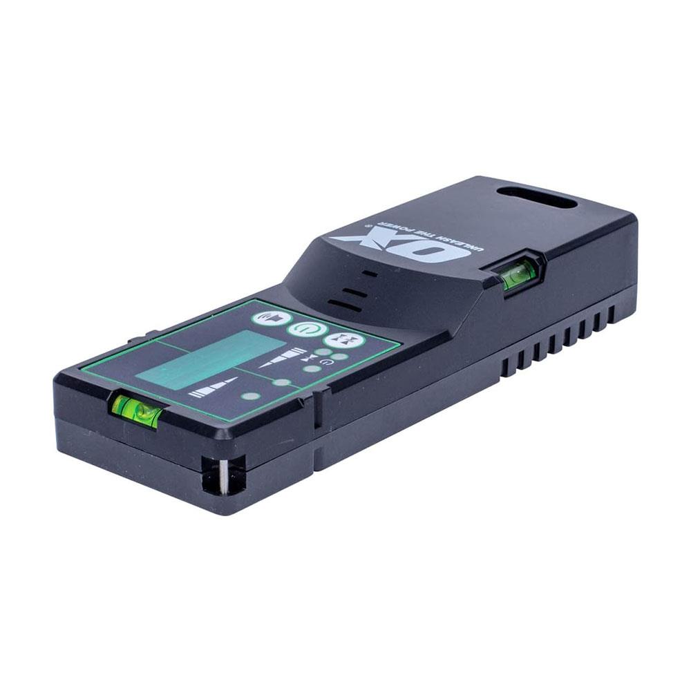 OX Tools Pro Green Laser Level Detector With Clamp Range Up To 60 Meters - Black