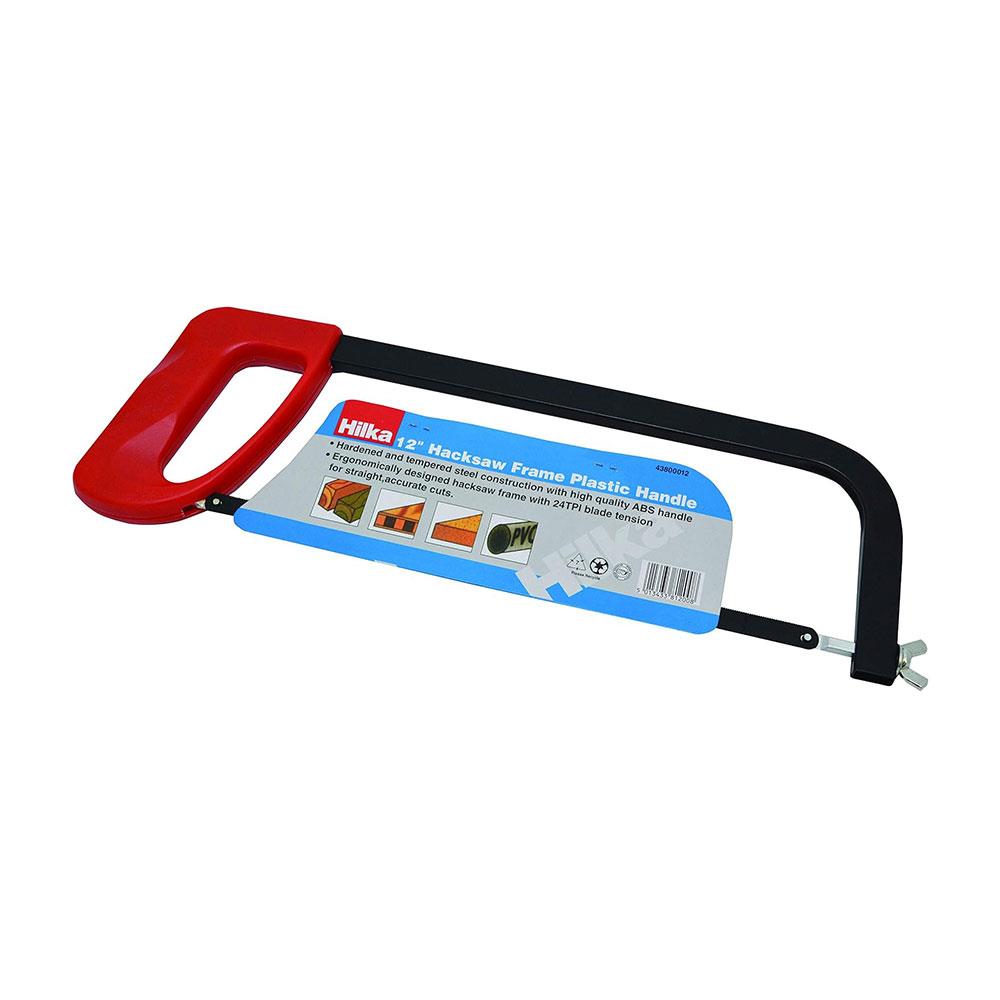 Hilka Tools 12 Inch Hacksaw Frame With 24 Teeth Per Inch Blade Plastic Handle - Red Main image