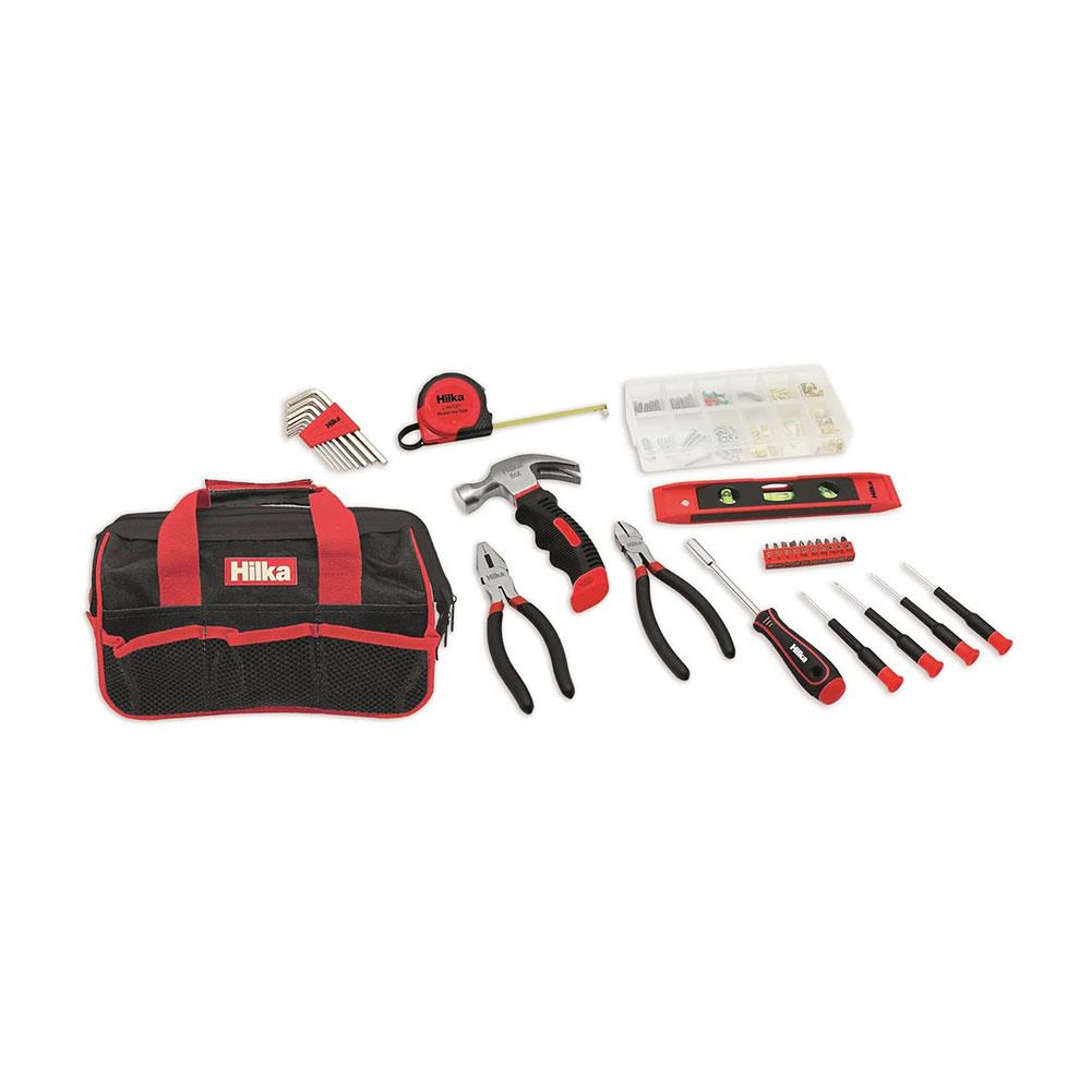 Hilka Tools Professional Home Tool Kit In Bag 30 Piece - Red Main image