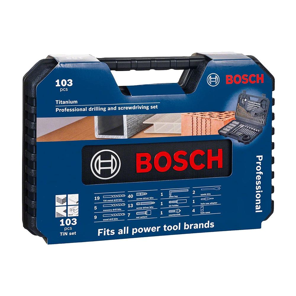Bosch Professional Drilling & Screwdriver Bit Mixed Accessory Set 103 Piece - Black