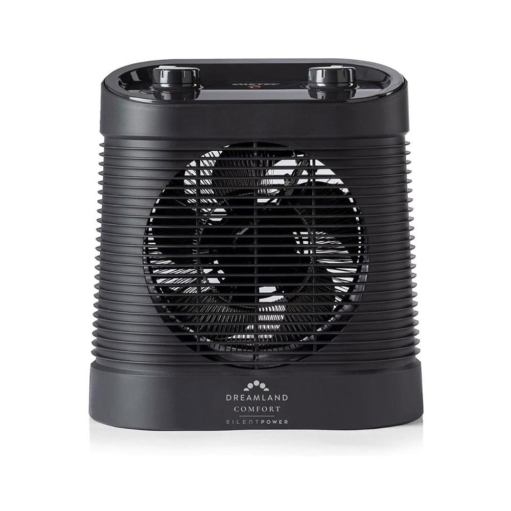 Dreamland Silent Power Comfort Fan Heater With 4 Heating Modes Antifreeze Function 2100W - Black Main image