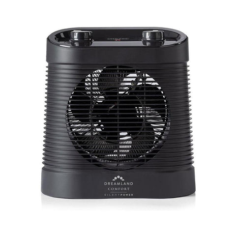 Dreamland Silent Power Comfort Fan Heater With 4 Heating Modes Antifreeze Function 2100W - Black - product photo
