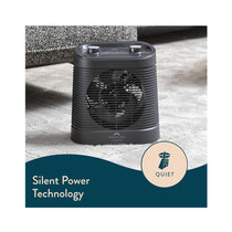 Dreamland Silent Power Comfort Fan Heater With 4 Heating Modes Antifreeze Function 2100W - Black