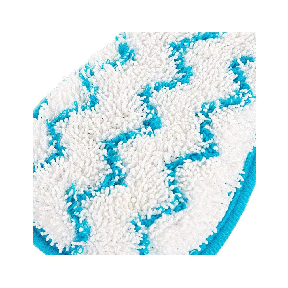 Minky Microfibre Cloth Anti-Bacterial Bathroom Cleaning Pad Scourer - Blue Secondary image