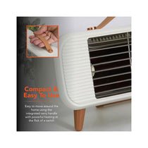 Warmlite Infrared Desk Heater Ultra Quiet & Overheat Protection 350W - Cream