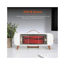 Warmlite Infrared Desk Heater Ultra Quiet & Overheat Protection 350W - Cream