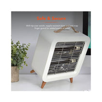 Warmlite Infrared Desk Heater 550W Portable Ultra-Quiet With Overheat Protection - Cream