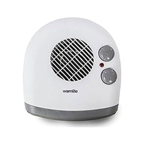Warmlite Portable Flat Fan Heater With 2 Heat Settings & Overheat Protection 2000W - White