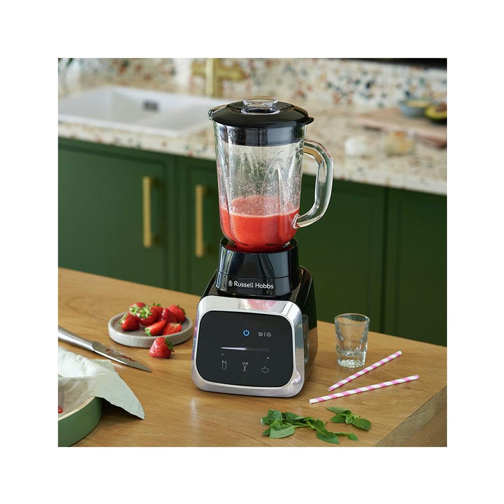 Russell Hobbs Sensigence Jug Blender With Touchscreen Ice Crush & Pulse Function 1000W 1.5 Litres Glass Jug - Black Secondary image
