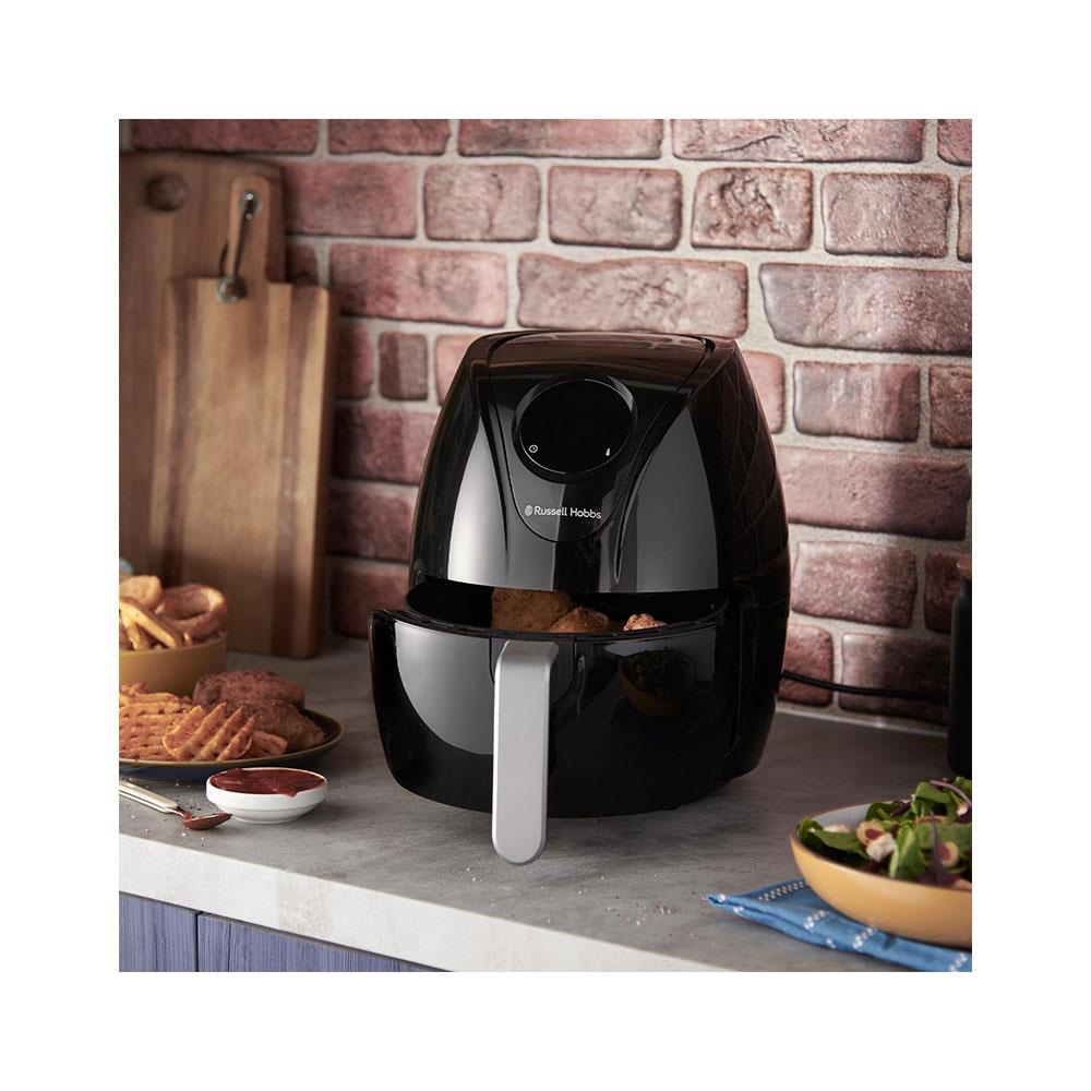 Russell Hobbs Essentials Air Fryer 3.5 Litre With 4-In-1 Pre-Set Programmes & Touch Screeen Display 1350W - Black
