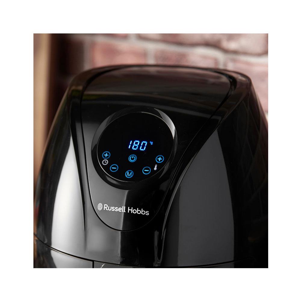 Russell Hobbs Essentials Air Fryer 3.5 Litre With 4-In-1 Pre-Set Programmes & Touch Screeen Display 1350W - Black
