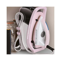 Russell Hobbs Steam Power Pearl Steam Generator Iron Ceramic Soleplate 2600W 1.3 Litres Water Tank - Pink & White