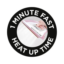 Russell Hobbs Steam Power Pearl Steam Generator Iron Ceramic Soleplate 2600W 1.3 Litres Water Tank - Pink & White