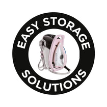 Russell Hobbs Steam Power Pearl Steam Generator Iron Ceramic Soleplate 2600W 1.3 Litres Water Tank - Pink & White