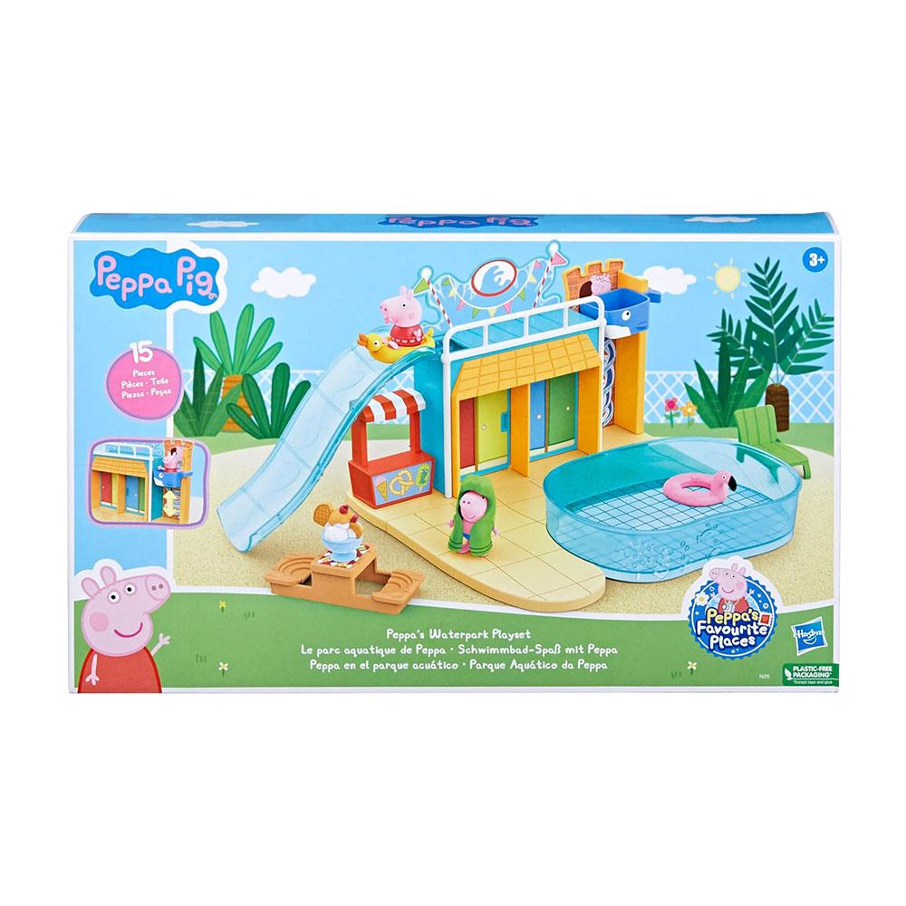Peppa Pig Toys Peppa's Waterpark Playset With 15 Pieces 2 Figures Kids Toys - Multicolour Secondary image