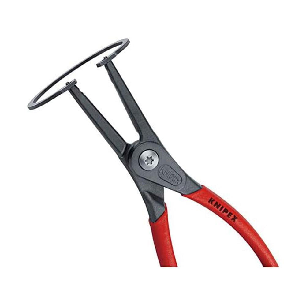 Knipex 49 11 A1 External Straight Tip Circlip Pliers 140mm 10 - 25mm Capacity - Red