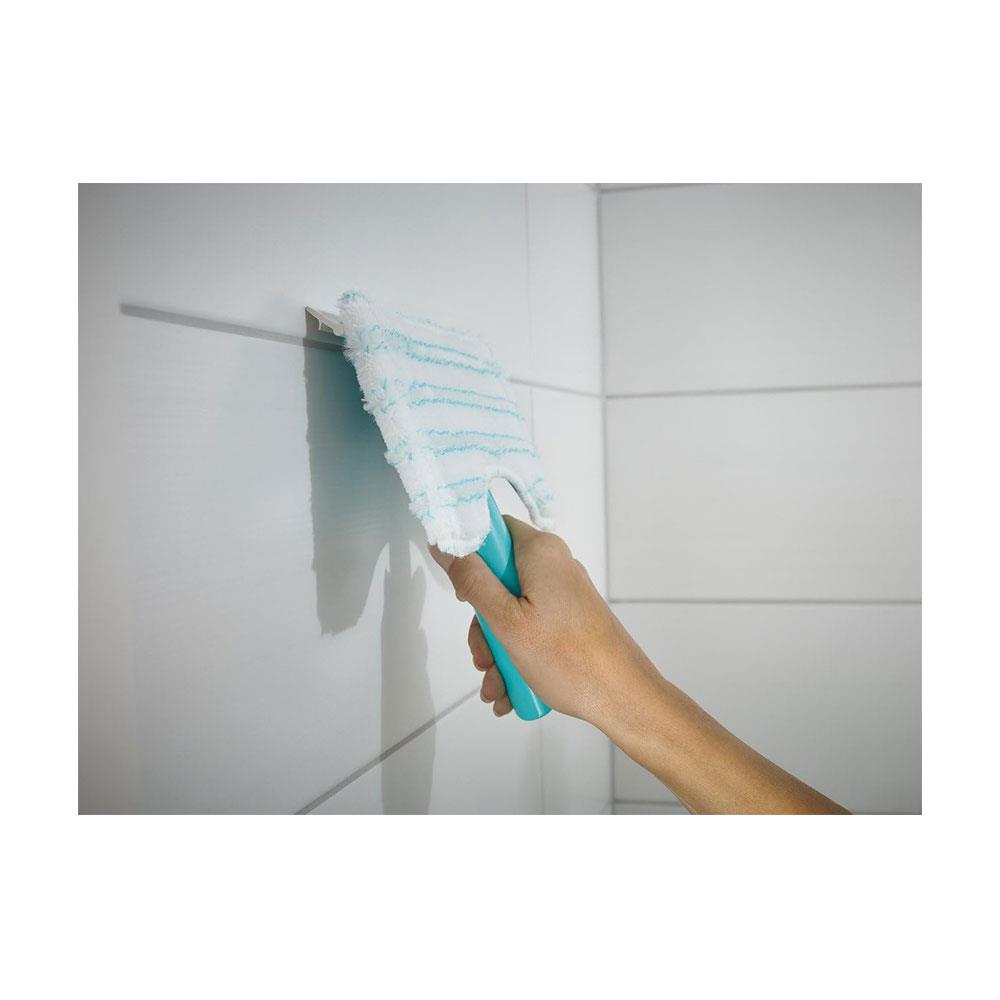 Leifheit Tile And Bathtub Wiper Flexi Pad Micro Duo Fibres Bath Cleaner 20cm - Turquoise