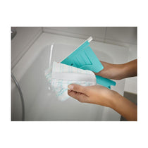 Leifheit Tile And Bathtub Wiper Flexi Pad Micro Duo Fibres Bath Cleaner 20cm - Turquoise