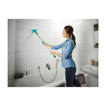 Leifheit Tile And Bathtub Wiper Flexi Pad Micro Duo Fibres Bath Cleaner 20cm - Turquoise