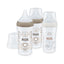 NUK Perfect Match Baby Bottles Set Anti Colic Vent 3 x 260ml Bottles Medium Silicone Teat - Rainbow & Heart