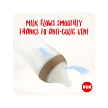NUK Perfect Match Baby Bottles Set 3 x Anti Colic Baby Bottles & Space Soother - Disney Mickey Mouse
