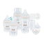 NUK Perfect Match Perfect Start Baby Bottles Set 4 Anti Colic Baby Bottles Dummy Bottle Brush 9 Piece Set - Rainbow