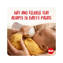 NUK Perfect Match Perfect Start Baby Bottles Set 4 Anti Colic Baby Bottles Dummy Bottle Brush 9 Piece Set - Rainbow
