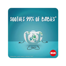 NUK Star Baby Soother Dummy Silicone 6-18 Months 2 Count - Blue