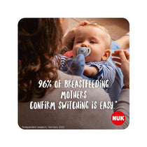 NUK Star Baby Soother Dummy Silicone 6-18 Months 2 Count - Blue