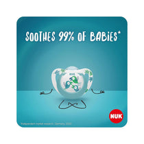 NUK Star Day & Night Baby Soother Dummy Silicone 6-18 Months 2 Count - Pink