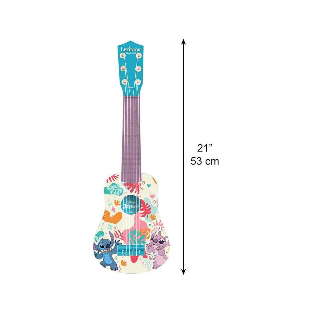 Lexibook Disney Stitch My First Guitar 6 Nylon Strings 53cm - Blue