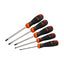 Bahco BAHCOFIT Slotted/Pozidriv Screwdriver Set With Rubber Grip - 5 Piece