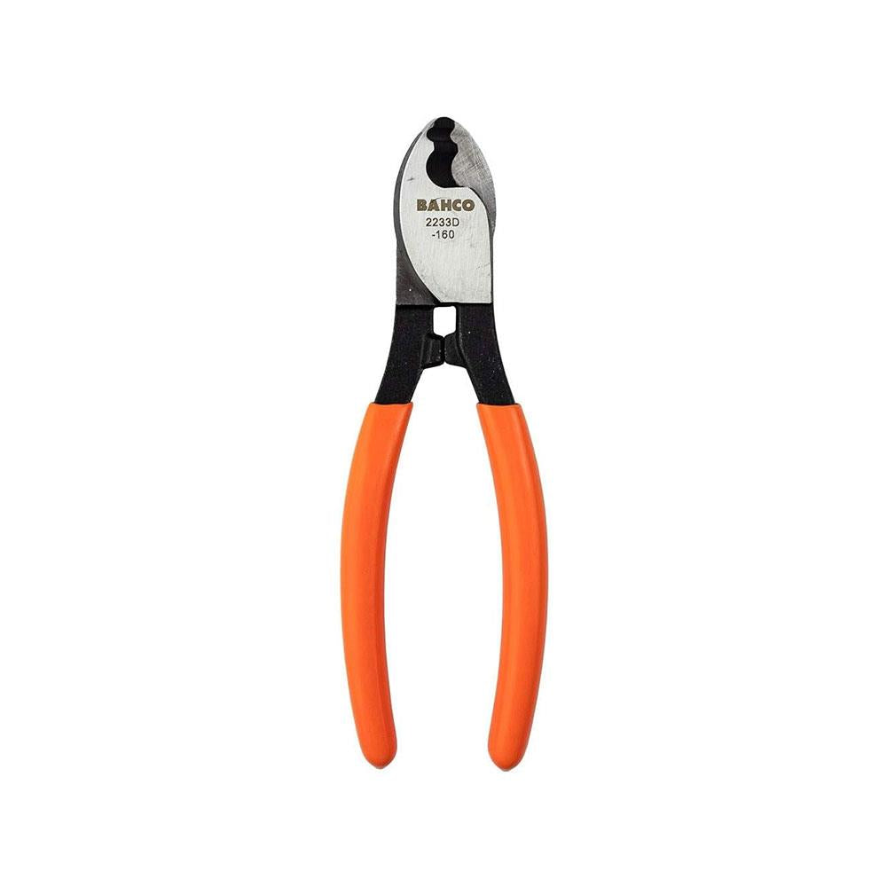 Bahco 2233D-160 Heavy-Duty Wire Stripper Pliers/Cable Cutting 160mm Length - Orange