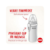 NUK Active Toddler Cup Winnie The Pooh 300ml Leak-Proof Soft Drinking Spout Clip & Protective Cap 12+ Months - Beige