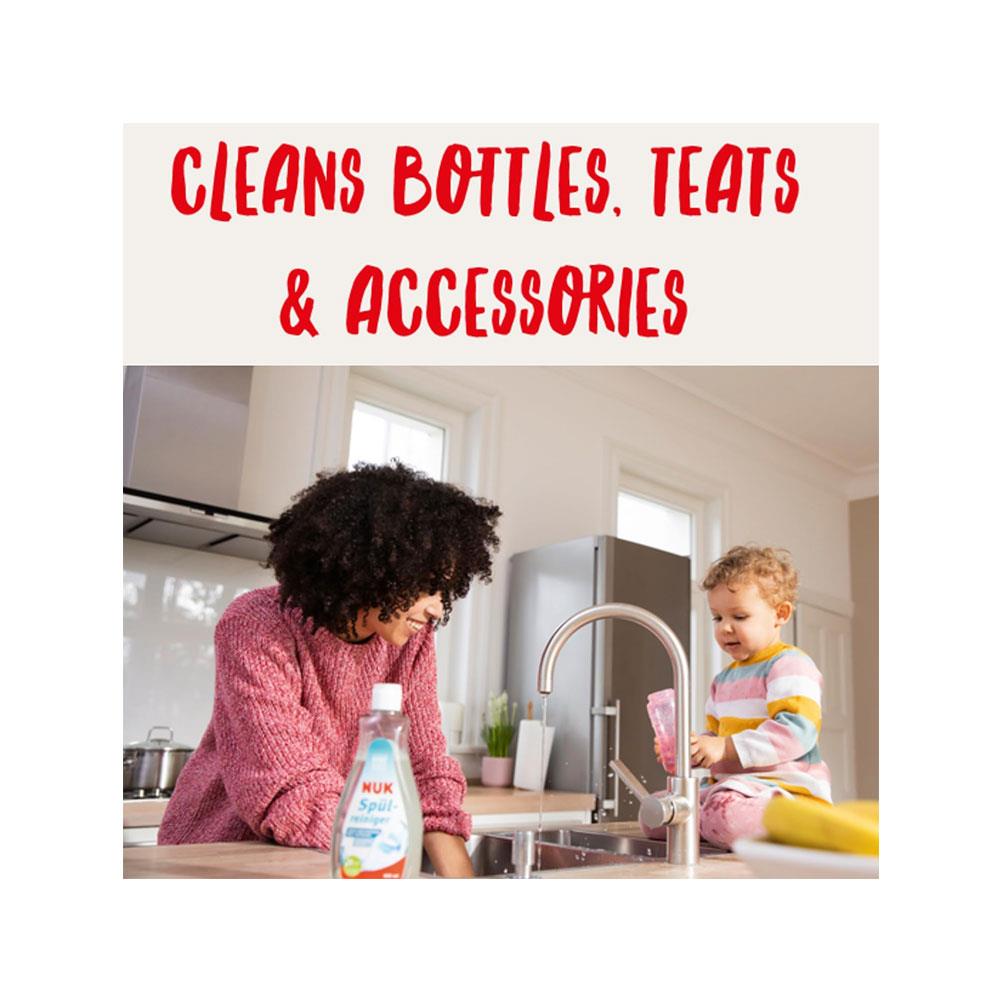 NUK Baby Bottle Cleanser Ideal For Cleaning Baby Bottles Teats & Accessories Fragrance Free pH Neutral - 500ml Secondary image