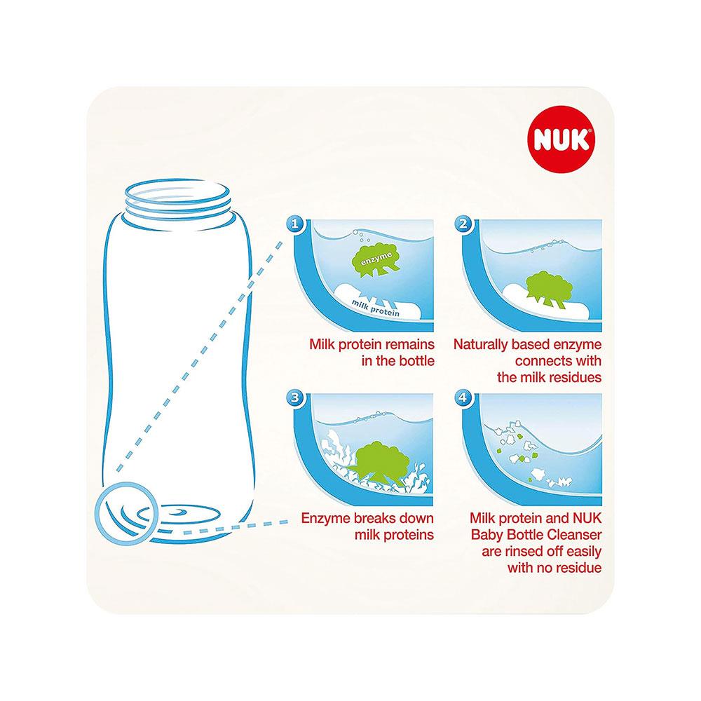 NUK Baby Bottle Cleanser Ideal For Cleaning Baby Bottles Teats & Accessories Fragrance Free pH Neutral - 500ml