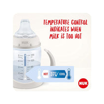 NUK First Choice Learner Bottle Cup Sippy Cup Anti-Colic Vent Disney Mickey Mouse 150ml 6-18 Months - Grey