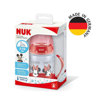 NUK First Choice Learner Bottle Cup Sippy Cup Anti-Colic Vent Disney Minnie Mouse 150ml 6-18 Months - Red