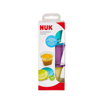 NUK Fresh Foods Food Pots Stackable Baby Food Storage Containers With Lids 3 Count - Blue/Yellow/Purple