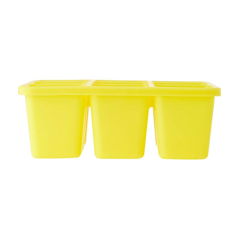 NUK Fresh Foods Freezer Tray Weaning Pots For Freezing Baby Food 60ml Ice Cube Tray - Yellow
