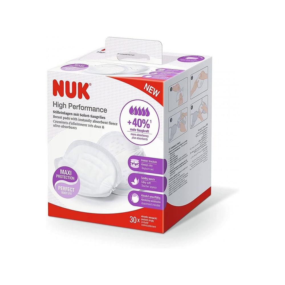 NUK High Performance Disposable Breast Pads Nursing Pads For Breastfeeding - 30 Pads