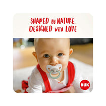 NUK Signature Night Glow-In-The-Dark Baby Soother Dummy Silicone 0-6 Months 2 Count - Red Hearts