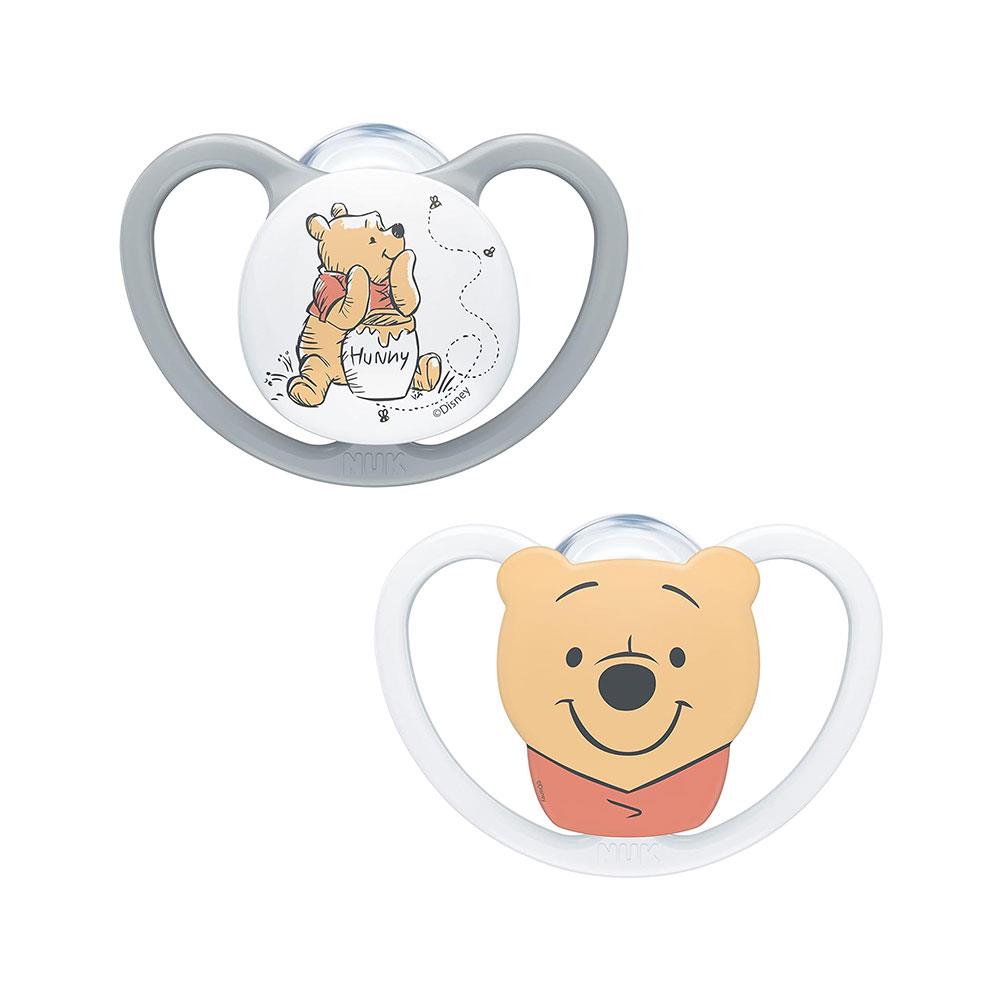 NUK Space Disney Baby Soother With Extra Ventilation Silicone 6-18 Months 2 Count - Disney Winnie The Pooh Main image