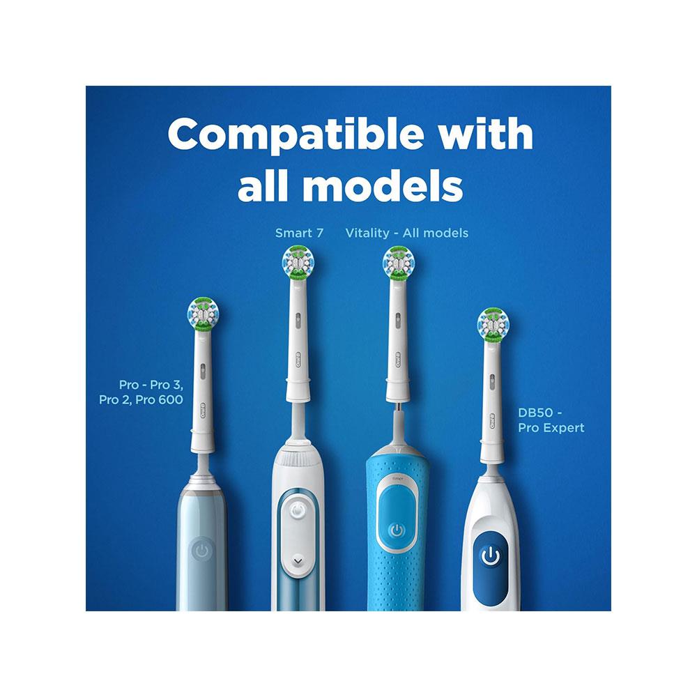 Oral-B Precision Clean Toothbrush Head With CleanMaximiser Technology 2 Pack - White