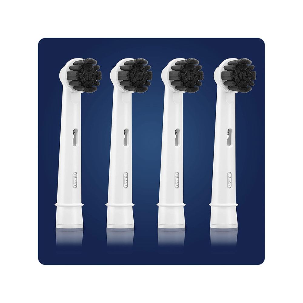 Oral-B PureClean Charcoal Electric Toothbrush Head White - Pack of 4