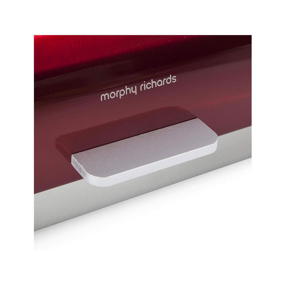 Morphy Richards Accents Roll Top Bread Bin Stainless Steel - Red