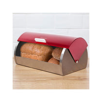 Morphy Richards Accents Roll Top Bread Bin Stainless Steel - Red