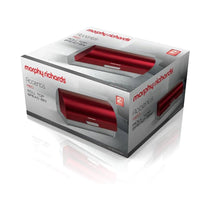 Morphy Richards Accents Roll Top Bread Bin Stainless Steel - Red