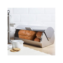 Morphy Richards Accents Roll Top Bread Bin Stainless Steel - Silver